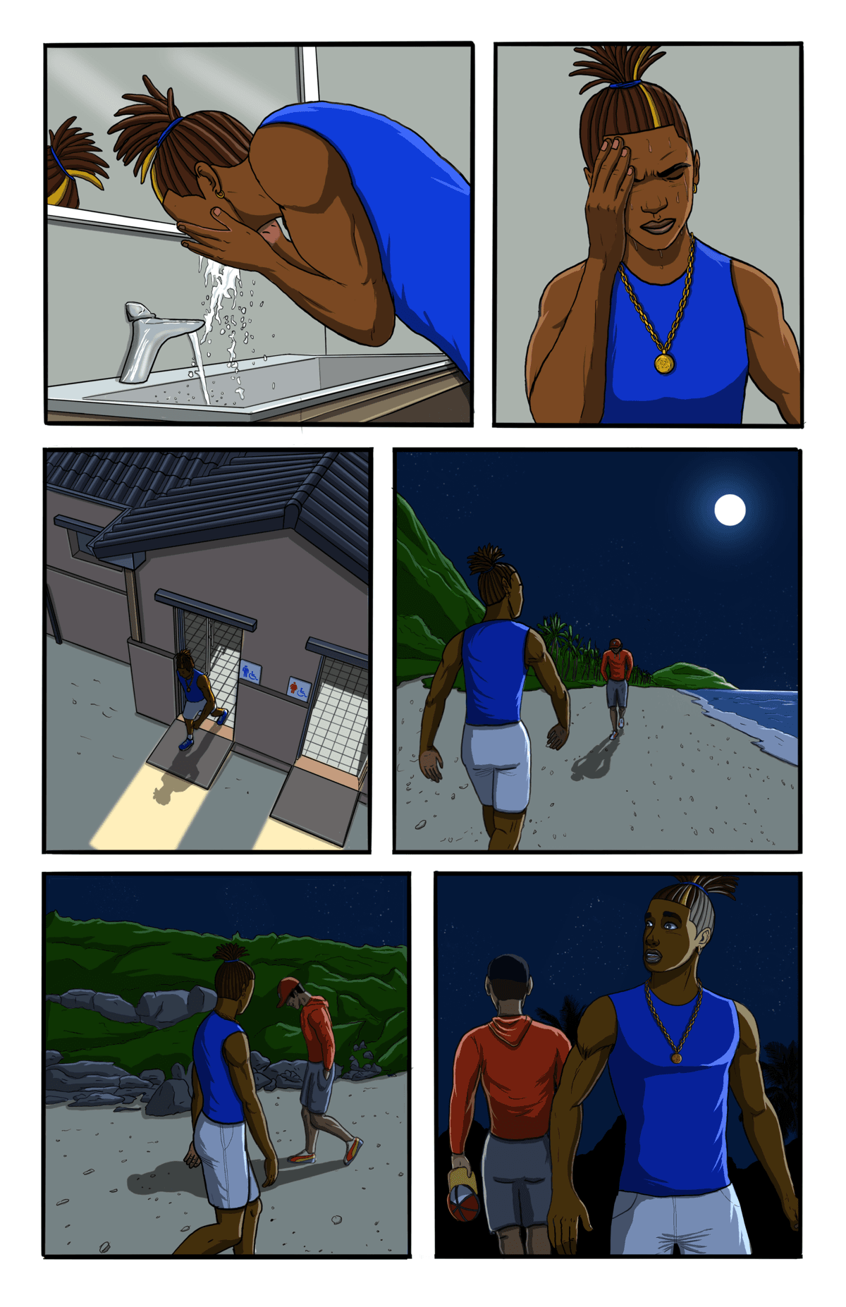 La rencontre, planche extraite du Tome 1 de JELANI.