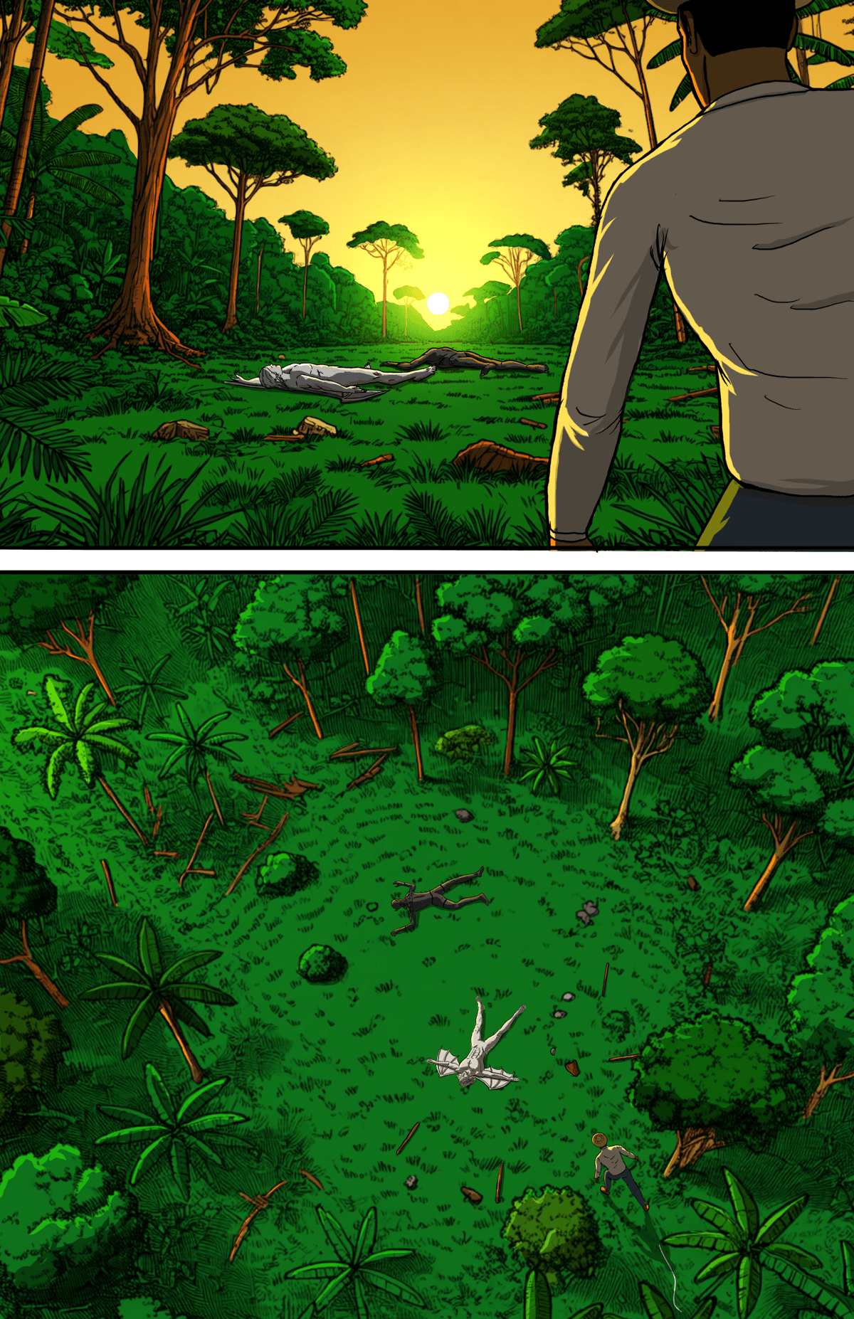 Les mythes vivants, planche extraite du Tome 1 de JELANI.